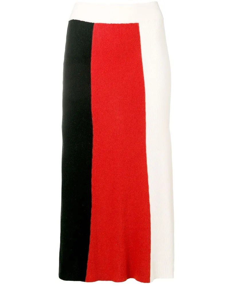 Cashmere In Love Rock in Colour-Block-Optik - Schwarz Schwarz