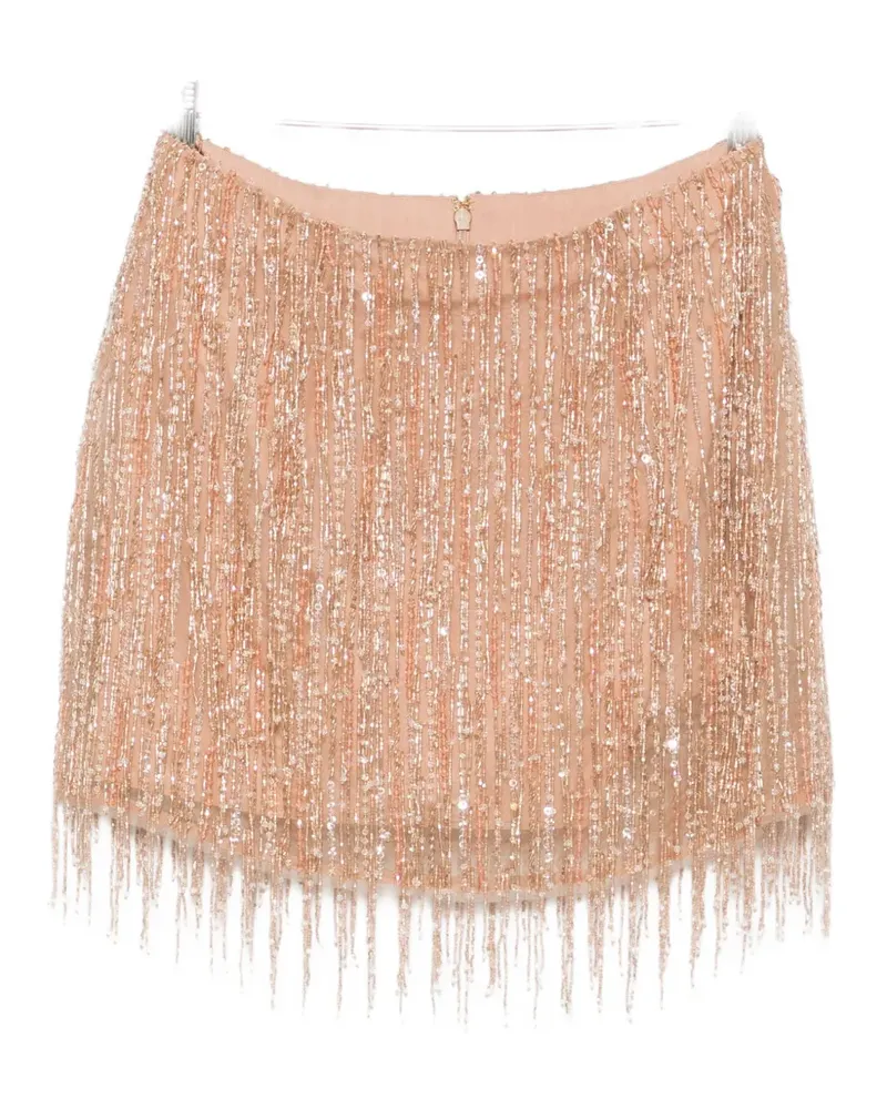 Aje. Glisten embellished skirt - Nude Nude