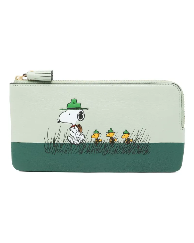 Anya Hindmarch x Peanuts Snoopy Portemonnaie - Grün Grün