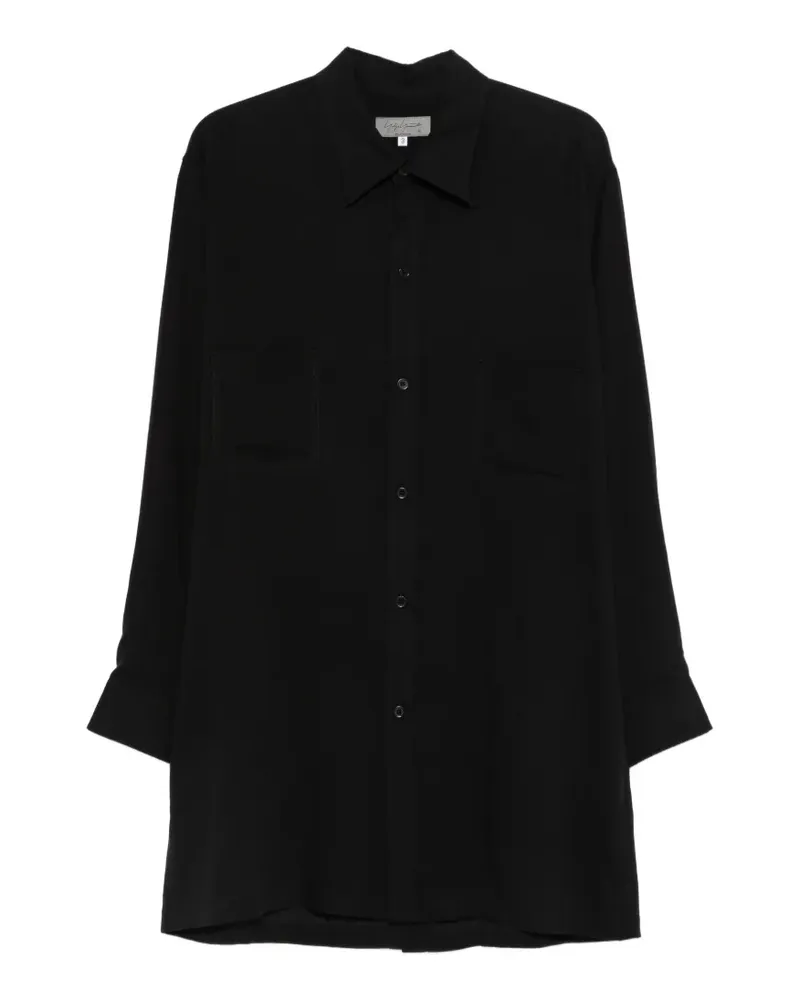 Yohji Yamamoto shirt longsleeve - Schwarz Schwarz
