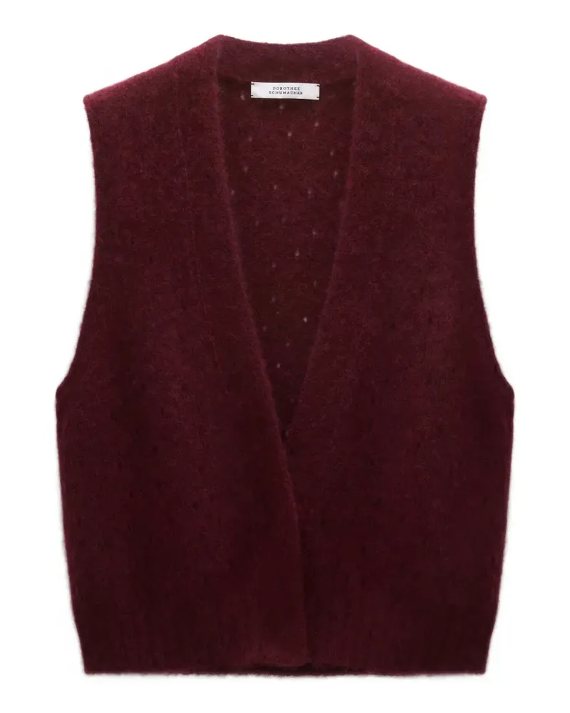 Dorothee Schumacher V-neck knitted gilet Rot