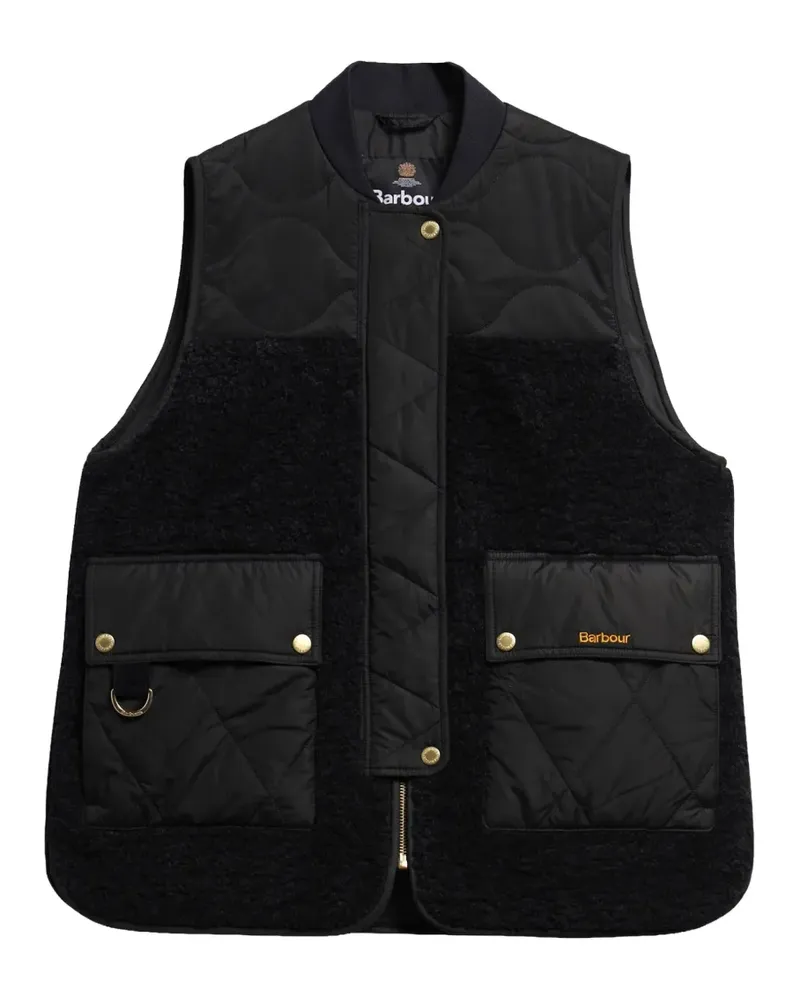 Barbour Ampleforth quilted fleece-panel gilet - Schwarz Schwarz