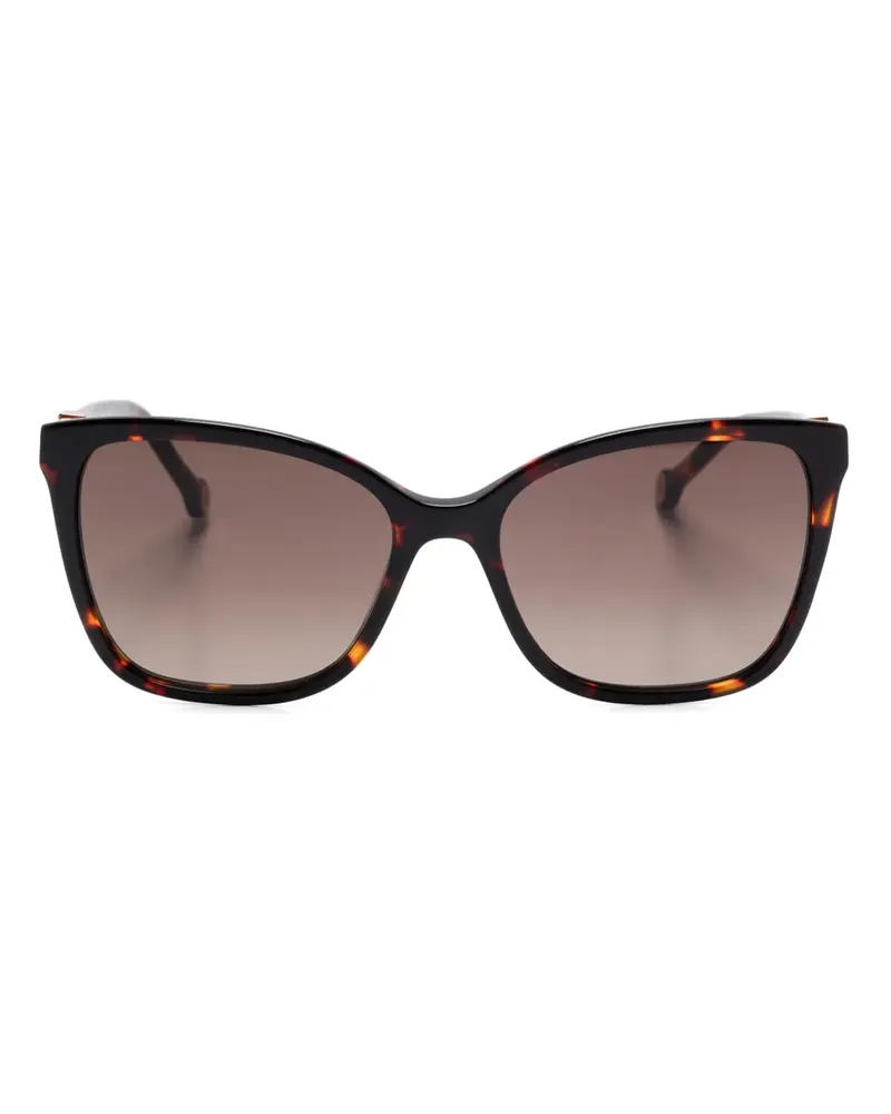 Carolina Herrera New York Sonnenbrille mit Cat-Eye-Gestell - Braun Braun