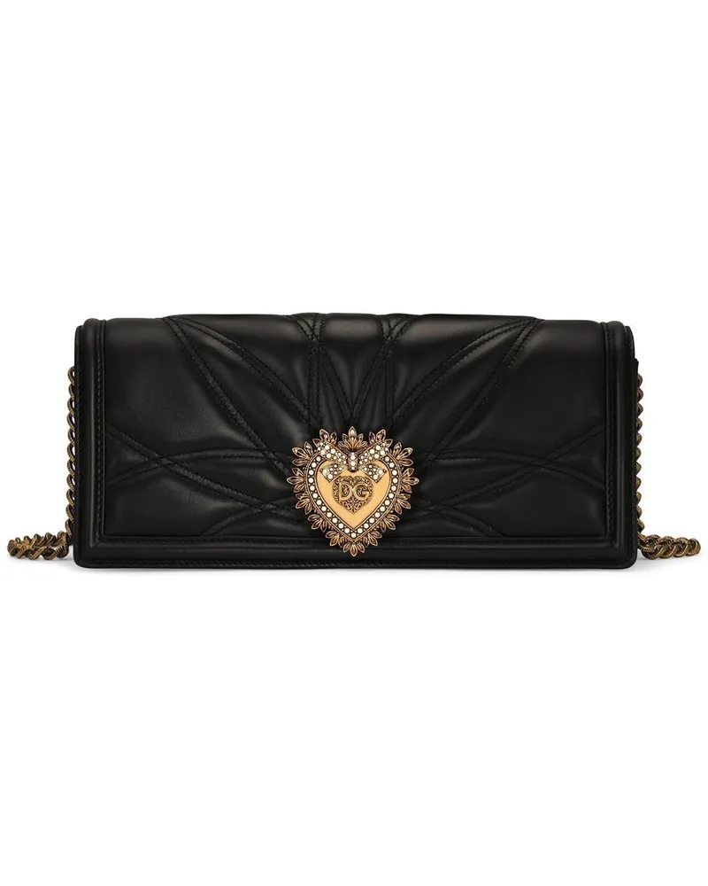 Dolce & Gabbana Gesteppte Devotion Schultertasche - Schwarz Schwarz
