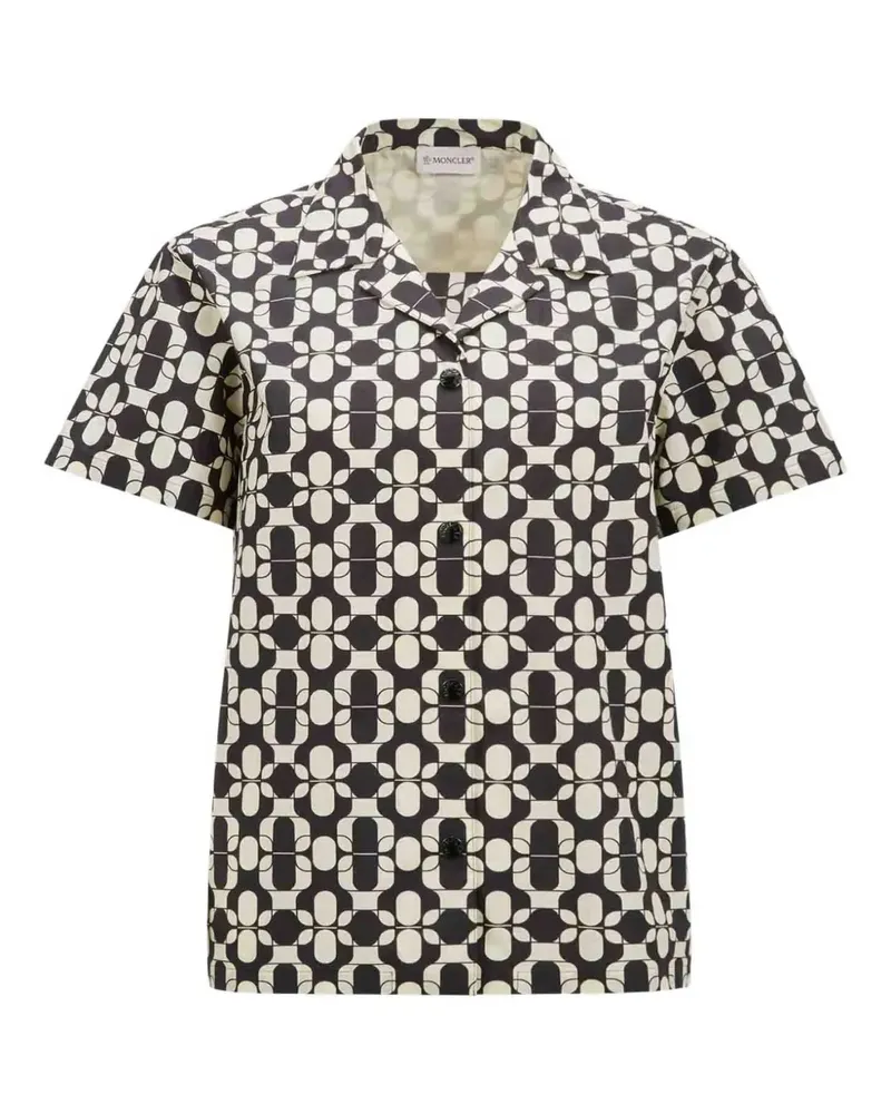 Moncler Hemd mit geometrischem Print - Blau Blau