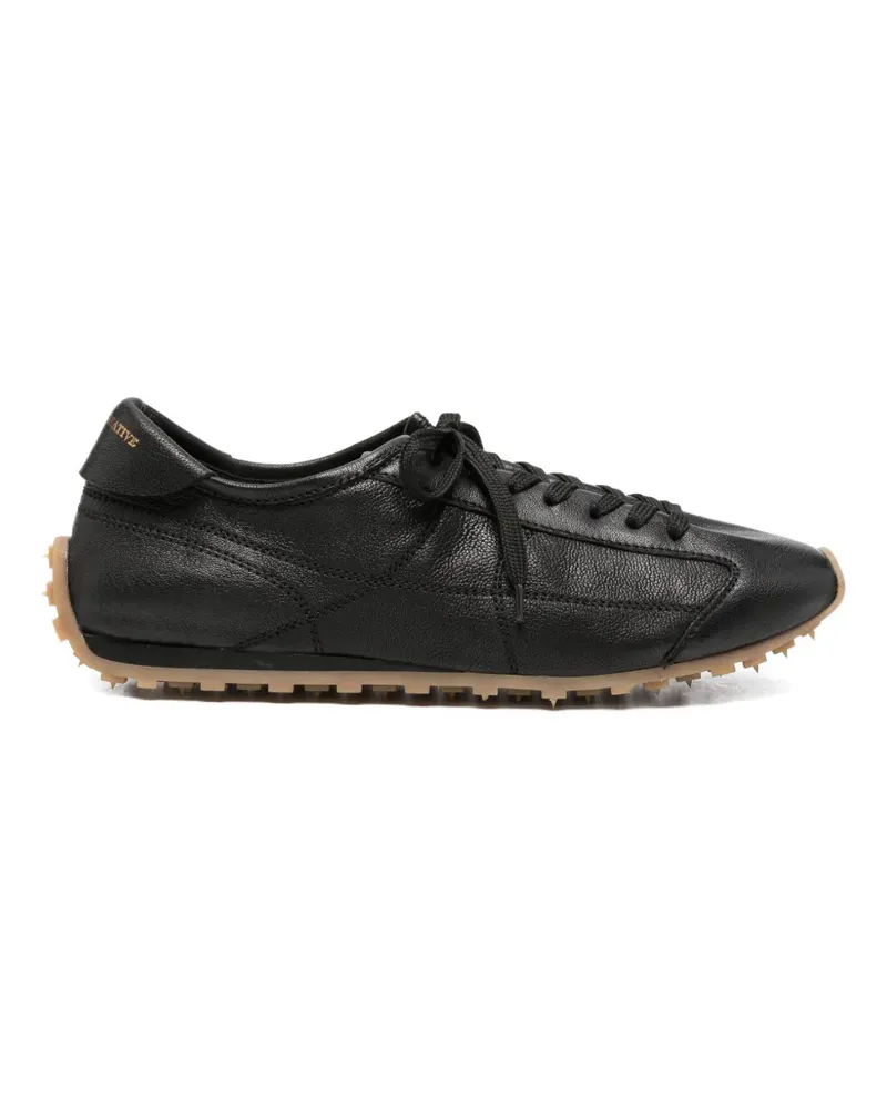 Officine Creative Italia Jarred 001 pebbled leather sneakers - Schwarz Schwarz