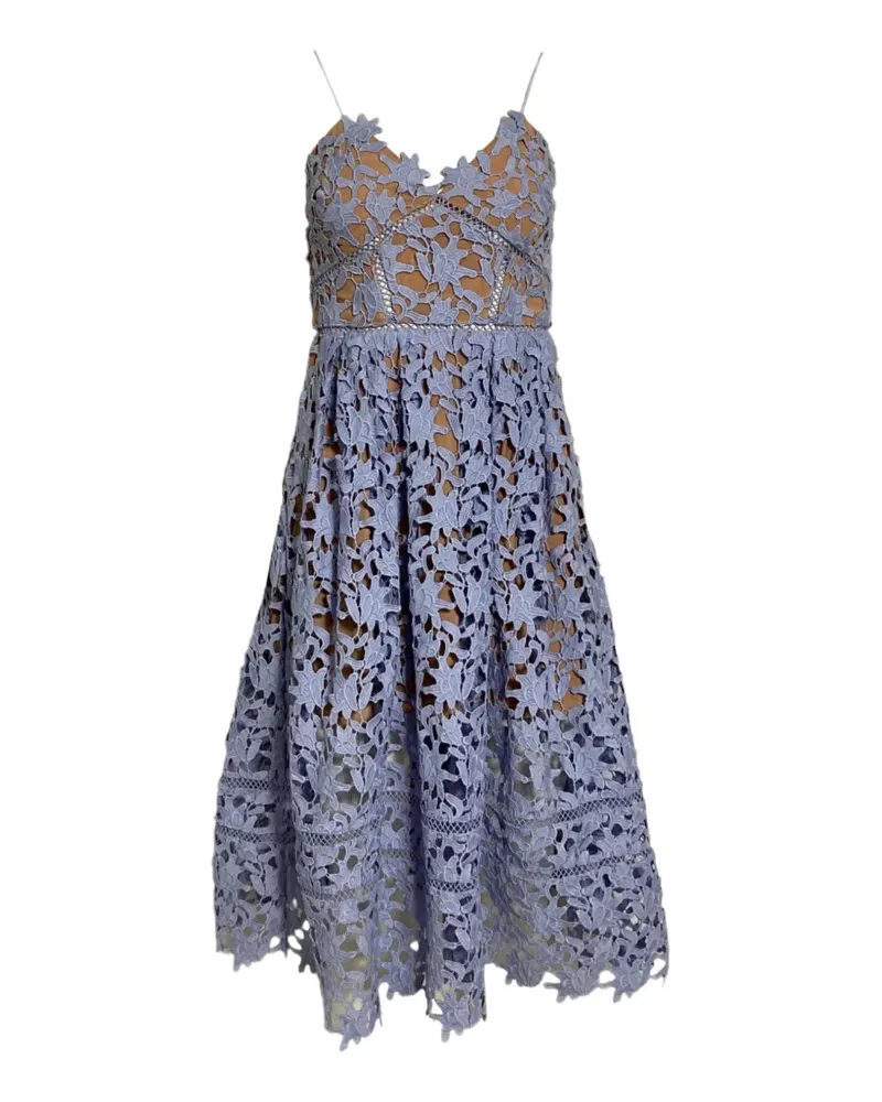 Self-Portrait Azaelea lace midi dress - Violett Violett