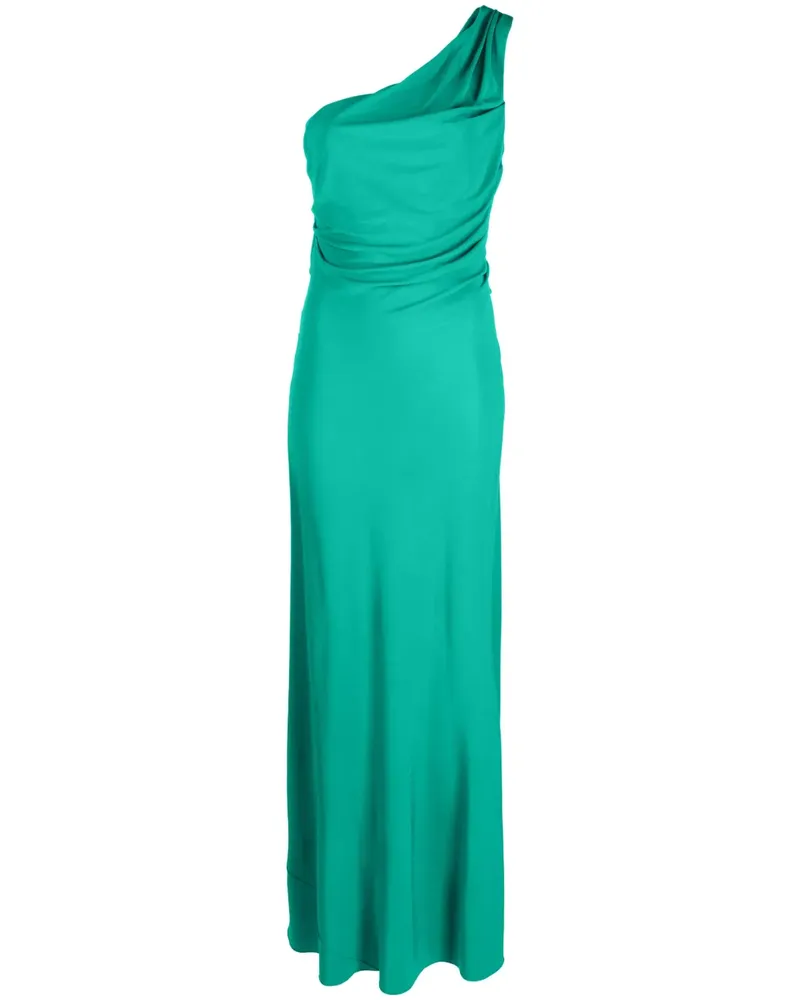 Alberta Ferretti Einschultriges Maxikleid - Grün Grün