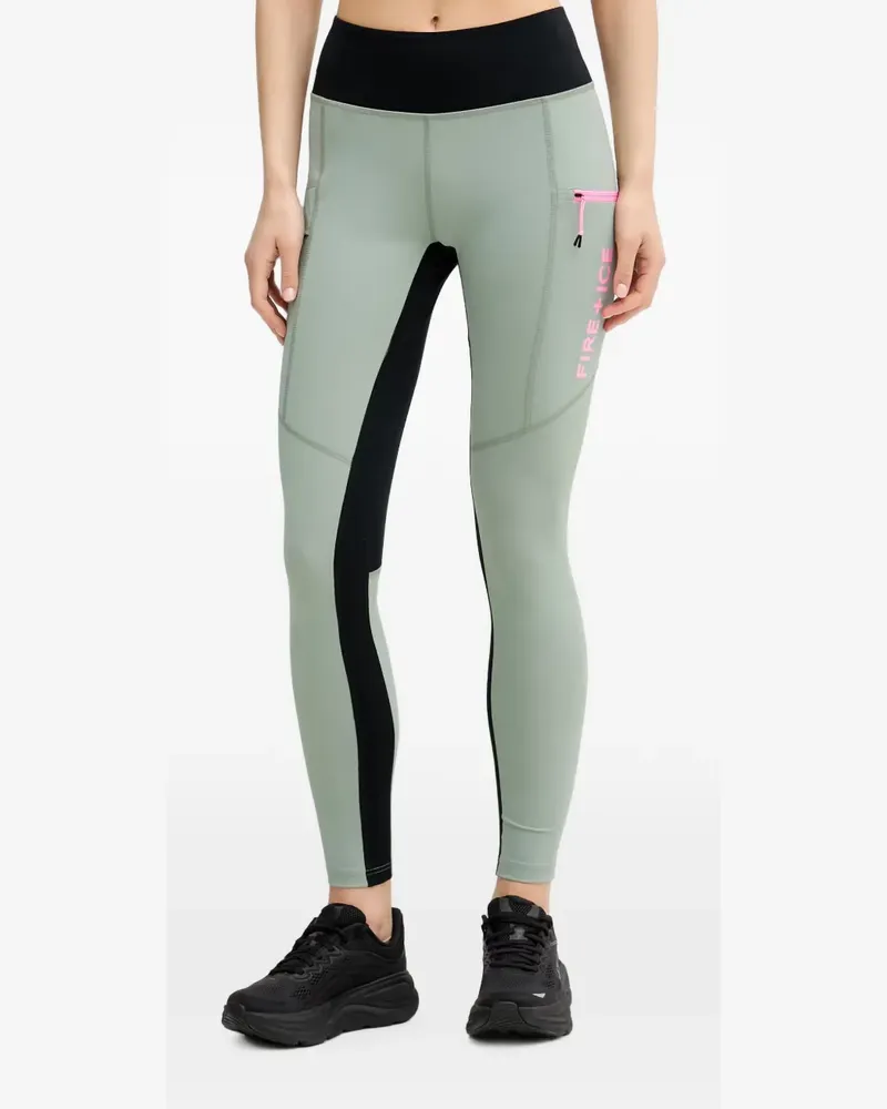 Bogner Fire & Ice Candra logo-print panelled leggings - Grün Grün