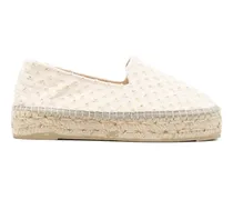 Texturierte Espadrilles - Nude