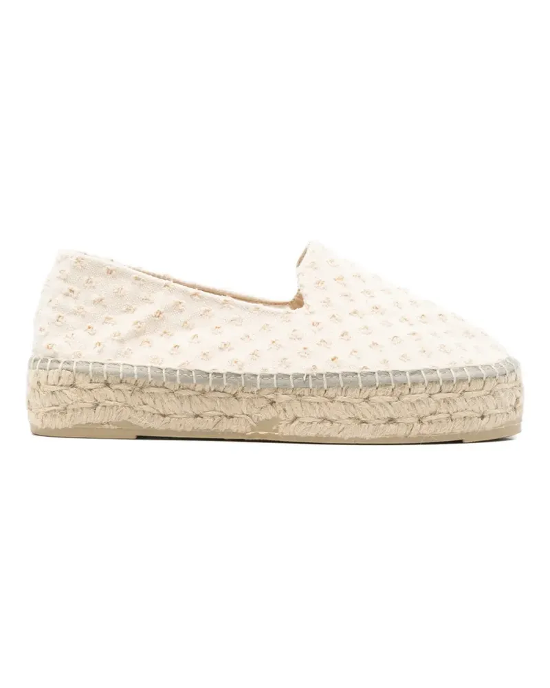 Manebí beige textured espadrilles - Nude Nude