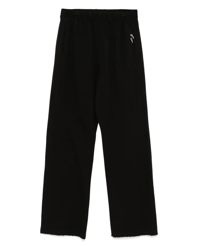 WE 11 DONE Jogginghose mit Piercing - Schwarz Schwarz