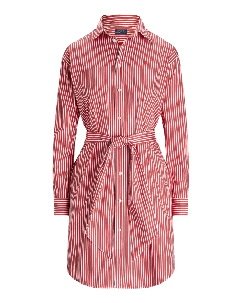Ralph Lauren striped-pattern midi dress - Rot Rot