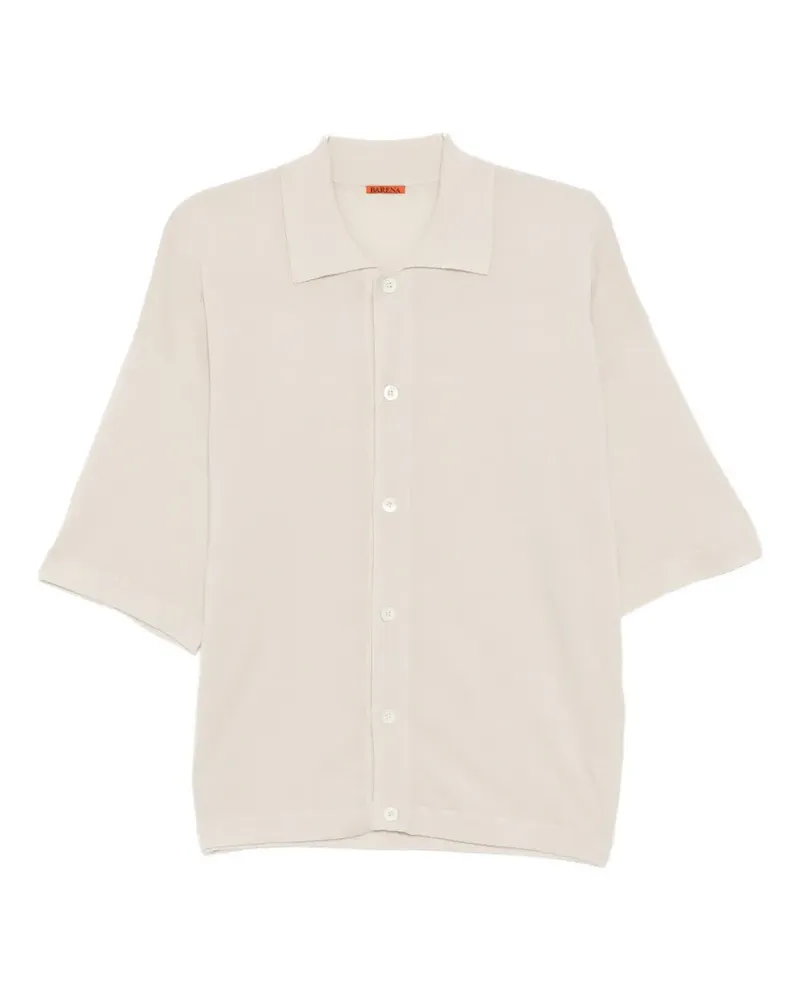 BARENA buttoned knit shirt - Nude Nude
