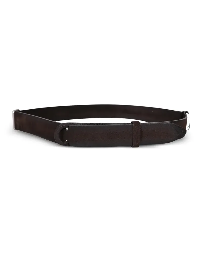 Orciani Cloudy no-buckle suede belt - Braun Braun