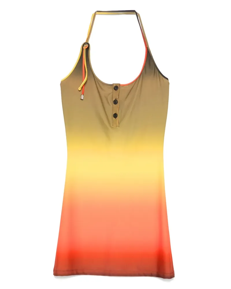 ATTICO Minikleid mit Neckholder - Grün Grün