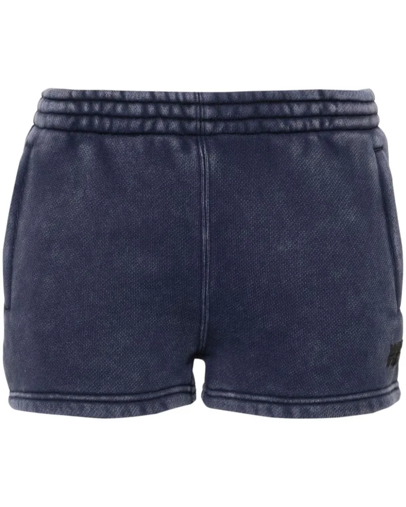 Alexander Wang Joggingshorts mit Logo-Prägung - Blau Blau