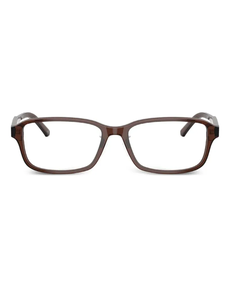 Emporio Armani Brille mit eckigem Gestell - Braun Braun