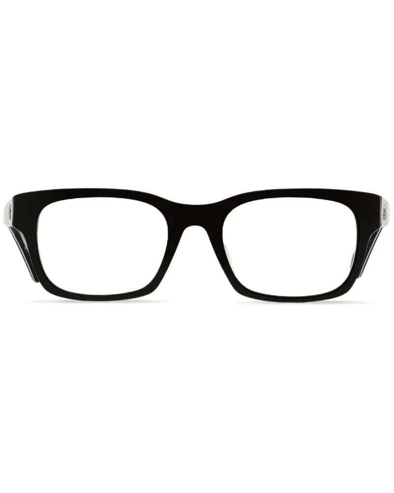 Moncler Brille mit eckigem Gestell - Schwarz Schwarz