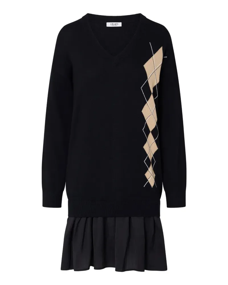 Liu Jo short knit dress - Schwarz Schwarz