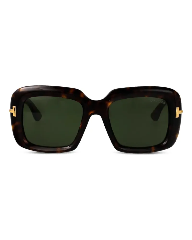 Tom Ford Icon Sonnenbrille mit Metalldetail - Braun Braun