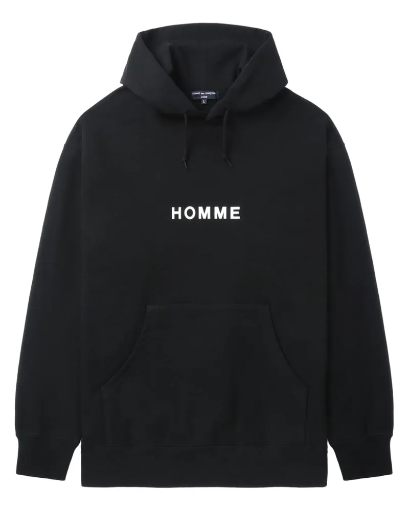 Comme des Garçons Hoodie mit Logo-Print - Schwarz Schwarz