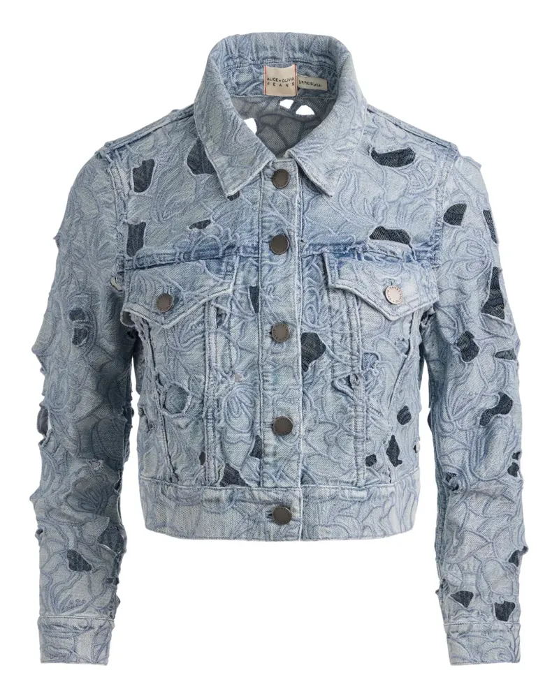 Alice + Olivia Lochstickerei - Blau Blau
