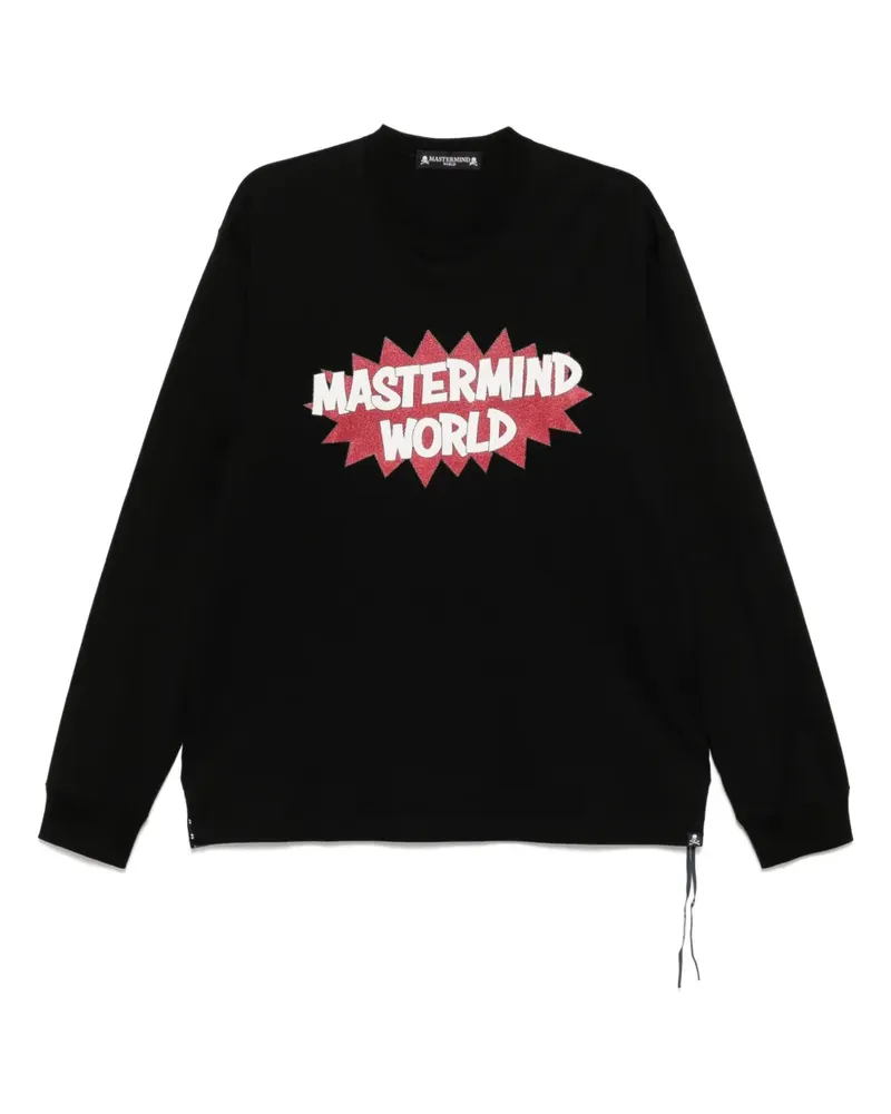 Mastermind World T-Shirt mit Logo-Print - Schwarz Schwarz