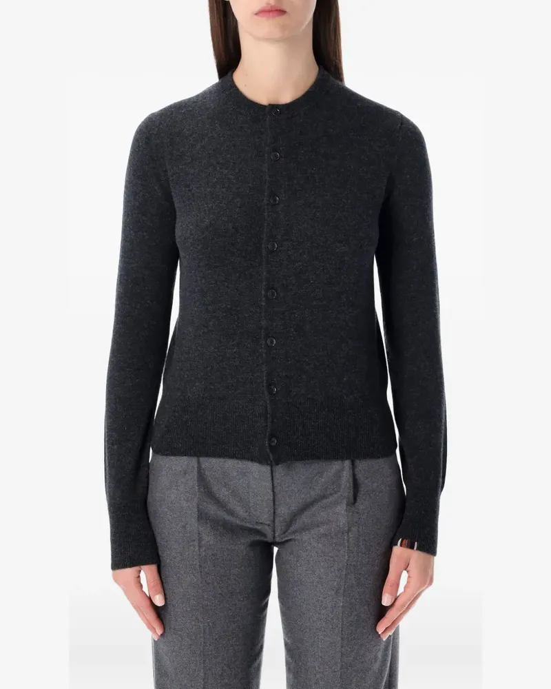 extreme cashmere crew-neck buttoned cardigan - Grau Grau