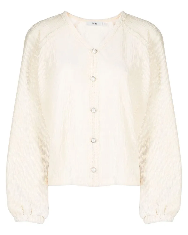 b+ab Cardigan mit Knitteroptik - Nude Nude