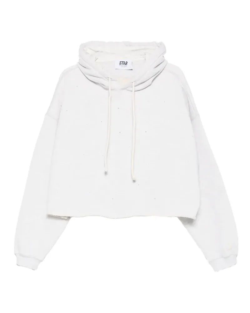 Golden Goose drawstring raw-cut hoodie - Grau Grau