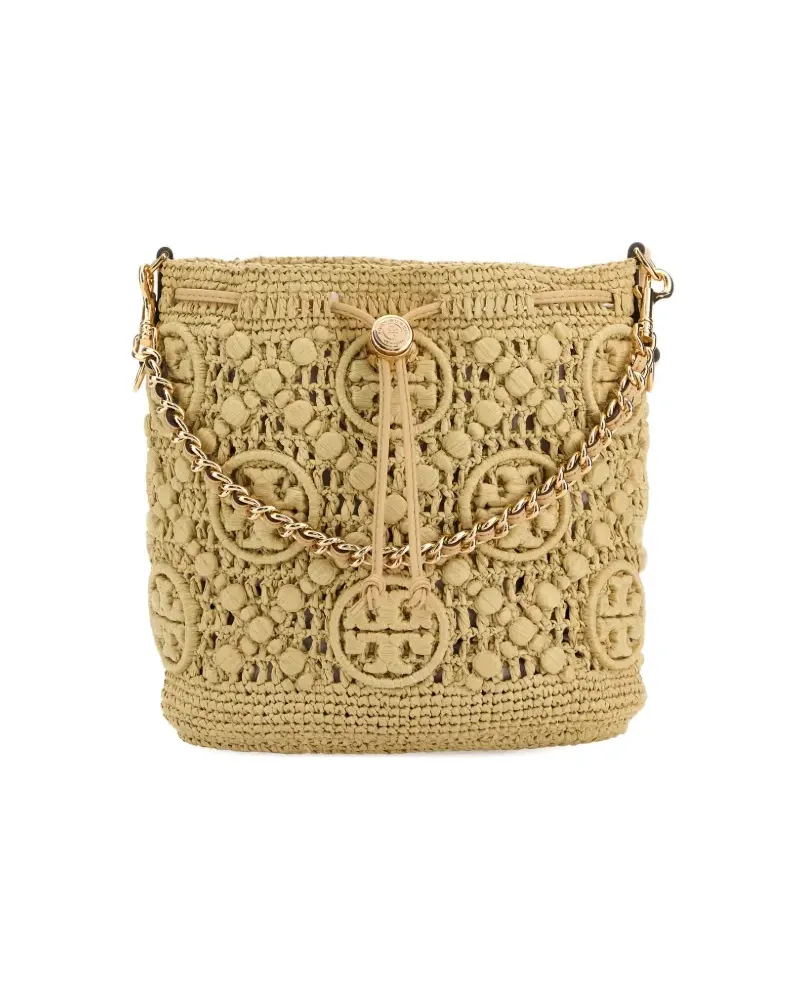 Tory Burch Tasche mit Monogrammmuster - Nude Nude