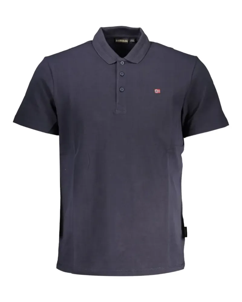 Napapijri Ealis logo-patch polo shirt - Blau Blau
