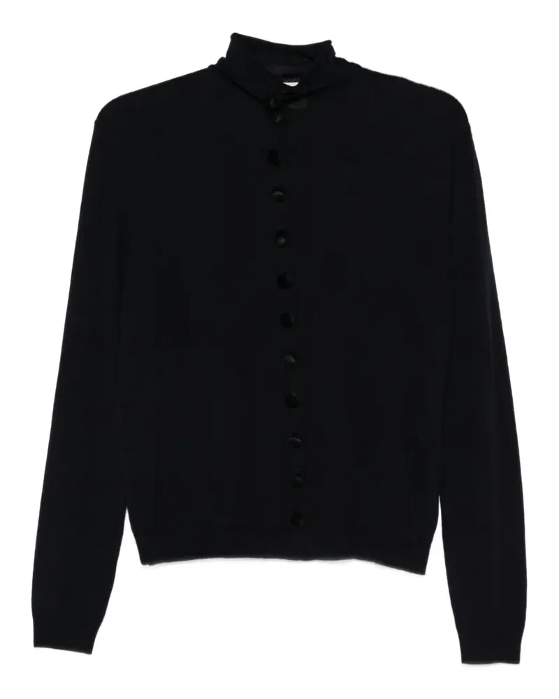 KHAITE Geknöpfter Cardigan mit Stehkragen - Schwarz Schwarz