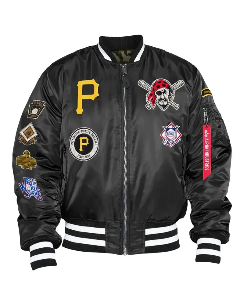 New Era x Alpha Industries reversible bomber jacket - Schwarz Schwarz