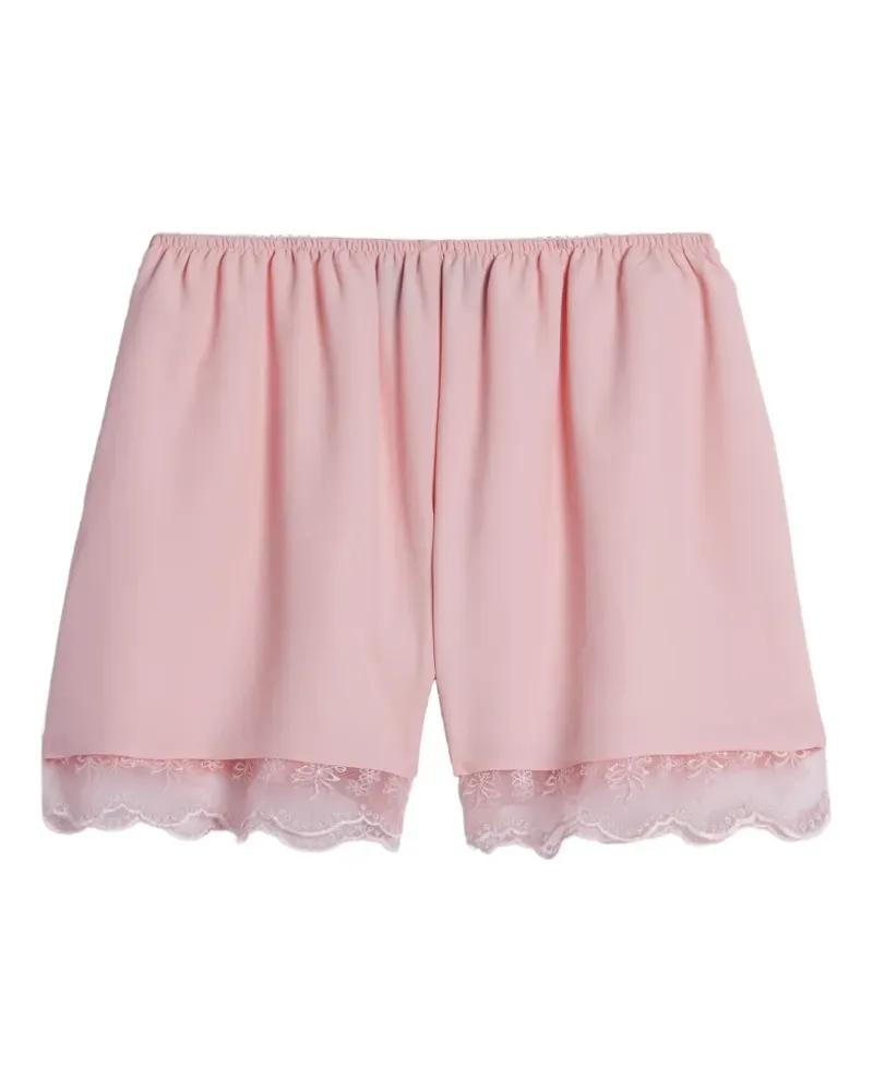 Simone Rocha Shorts mit Spitzenbesatz - Rosa Rosa