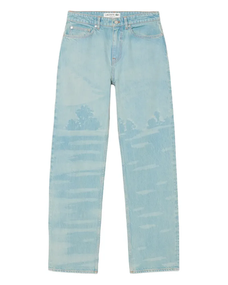 Lacoste logo-detail jeans - Blau Blau