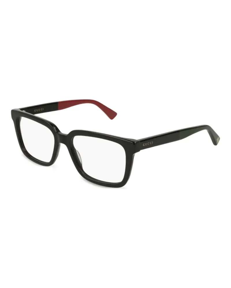 Gucci Brille mit eckigem Gestell - Schwarz Schwarz