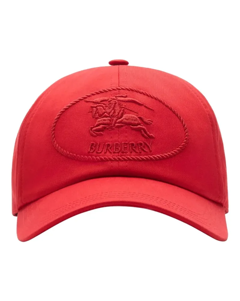 Burberry Baseballkappe mit Logo-Stickerei - Rot Rot