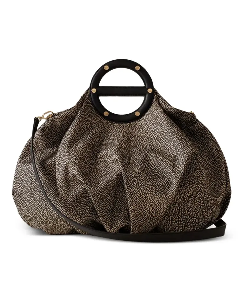 Borbonese medium Vis-A-Vis tote bag - Schwarz Schwarz