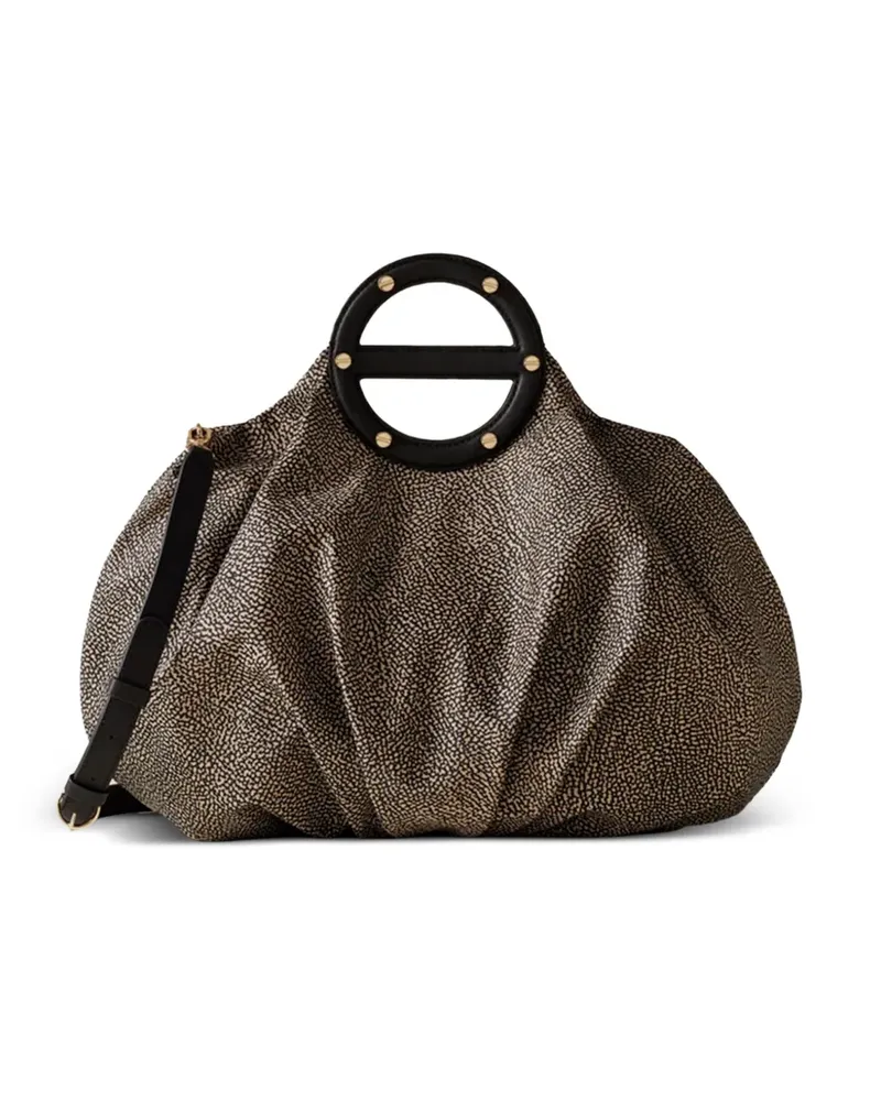 Borbonese medium Vis-A-Vis tote bag - Schwarz Schwarz