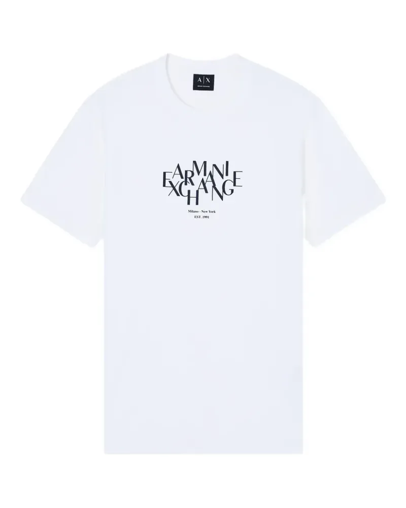 Armani Exchange logo-print T-shirt - Weiß Weiß