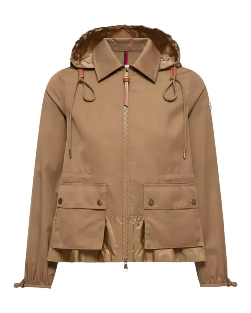 Moncler Kapuzenjacke mit Vordertaschen - Nude Nude
