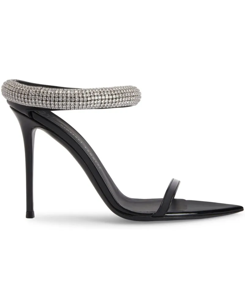 Giuseppe Zanotti Intriigo Galassia Mules 105mm - Schwarz Schwarz