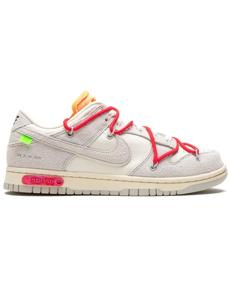 Nike Dunk Low Off-White Lot 40 Sneakers - Weiß Weiß