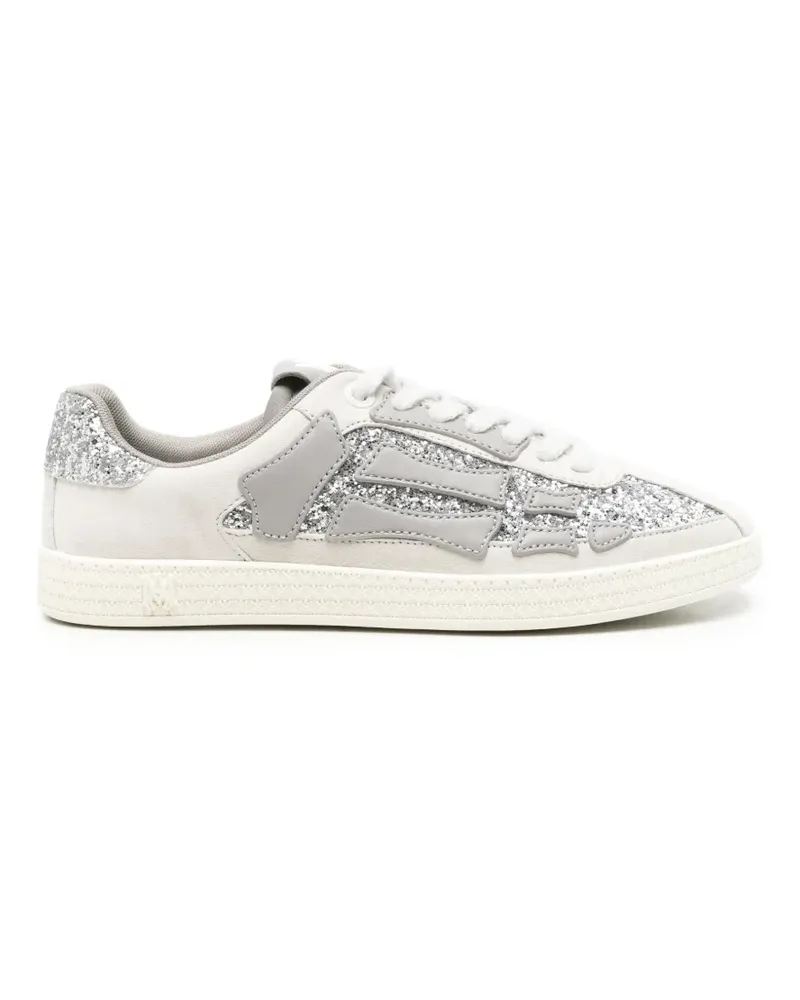 Amiri Pacific Bones Sneakers mit Glitzer - Nude Nude