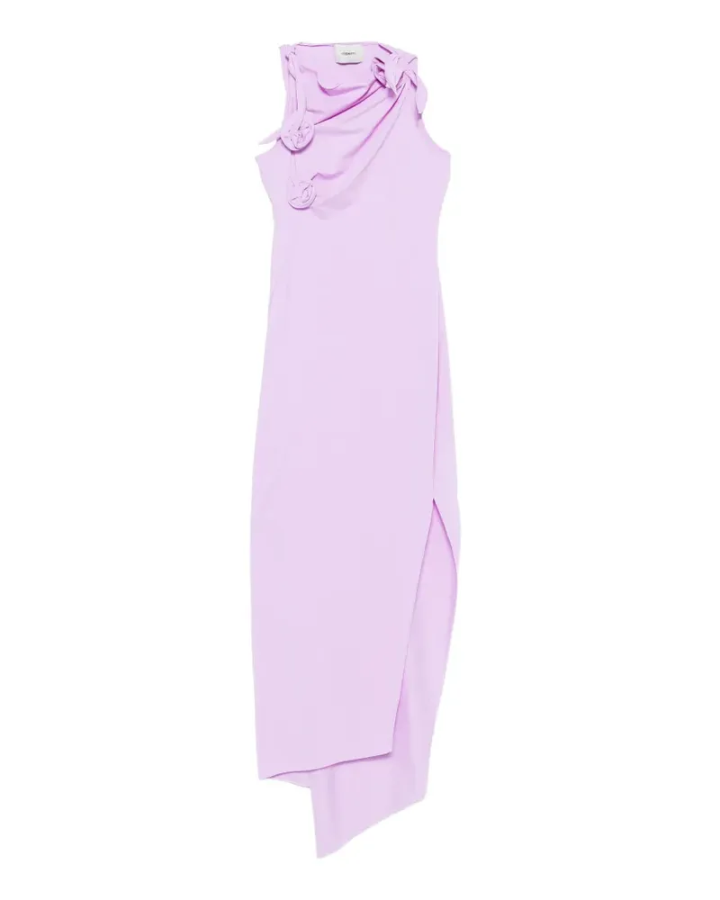 COPERNI Flower Midikleid mit Knotendetail - Violett Violett