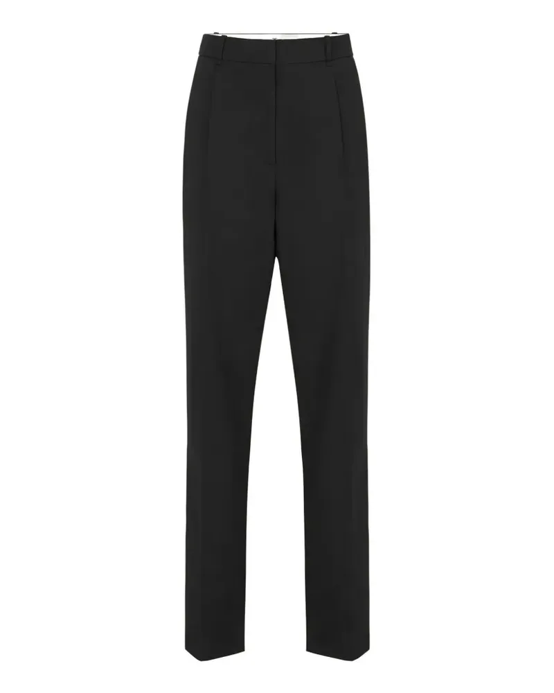 Elisabetta Franchi High-Waist-Hose mit Bügelfalten - Schwarz Schwarz