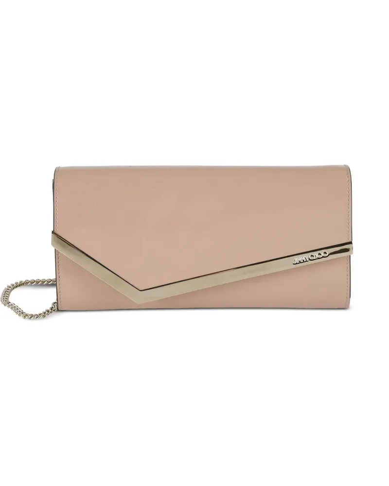 Jimmy Choo Emmie Clutch mit Kettenriemen - Nude Nude