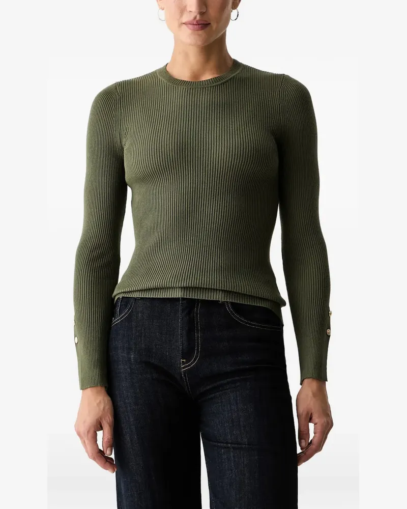 Guess ribbed-knit T-shirt - Grün Grün